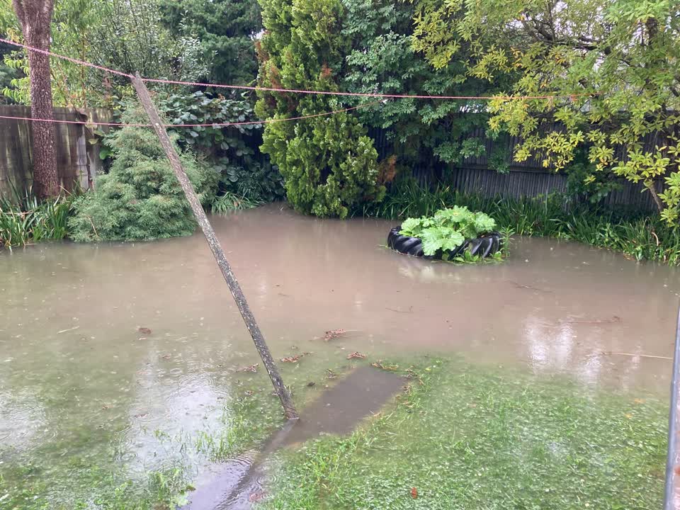 The photograph attached to this flooding report