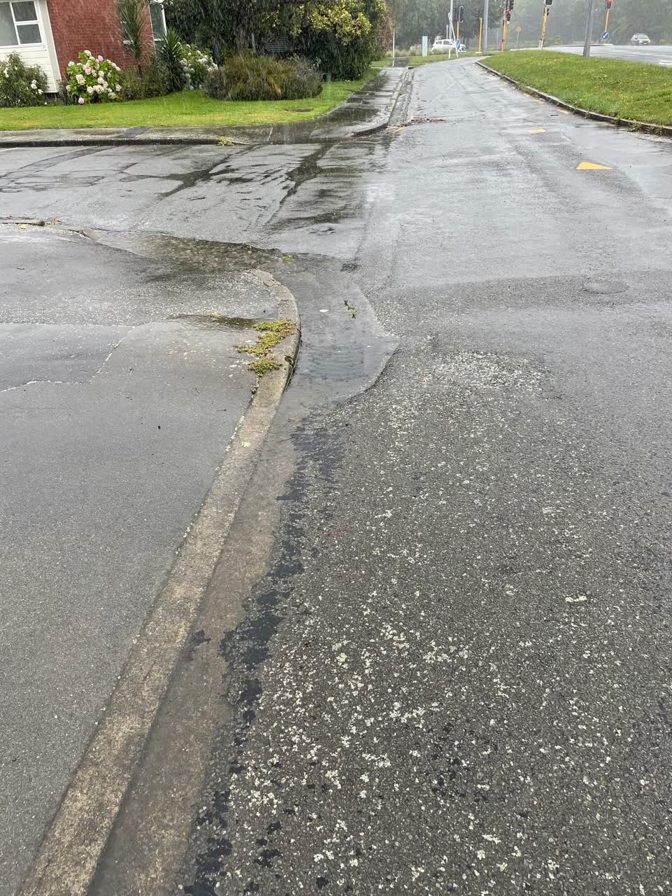 The photograph attached to this flooding report