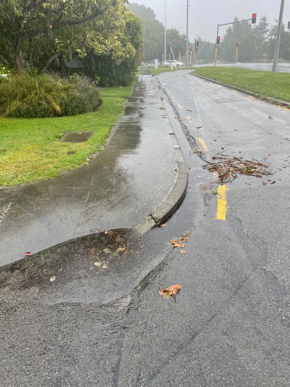 The photograph attached to this wastewater/stormwater report