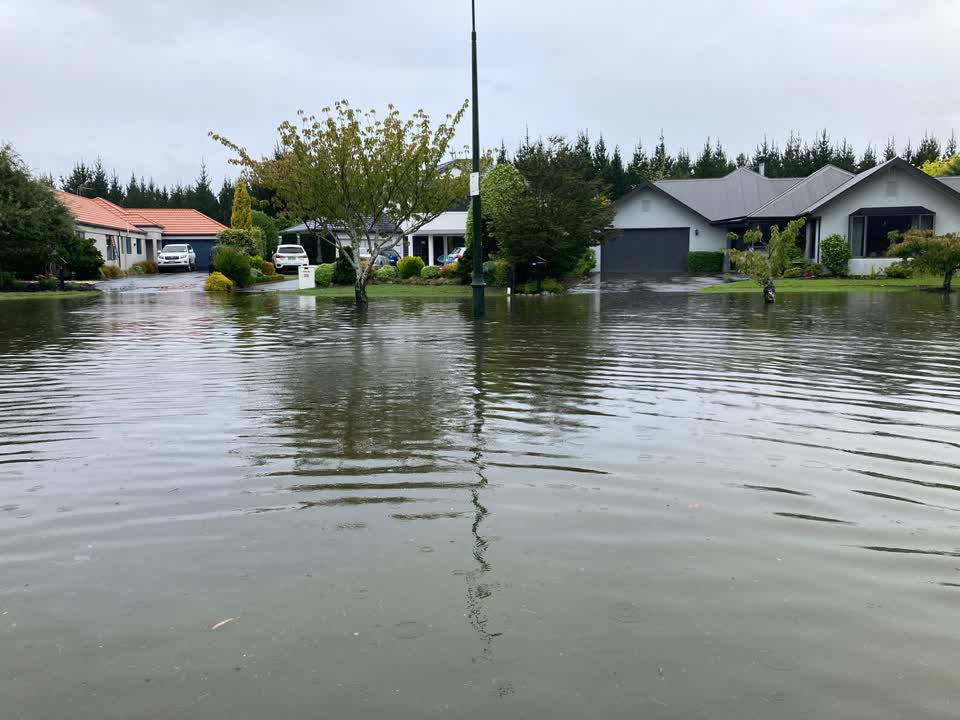 The photograph attached to this flooding report