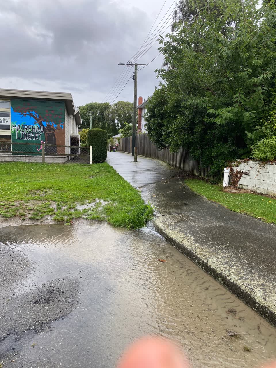 The photograph attached to this wastewater/stormwater report