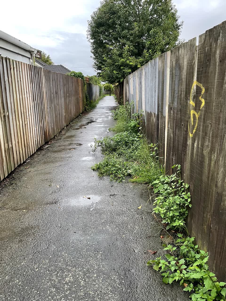 The photograph attached to this roading/streets report