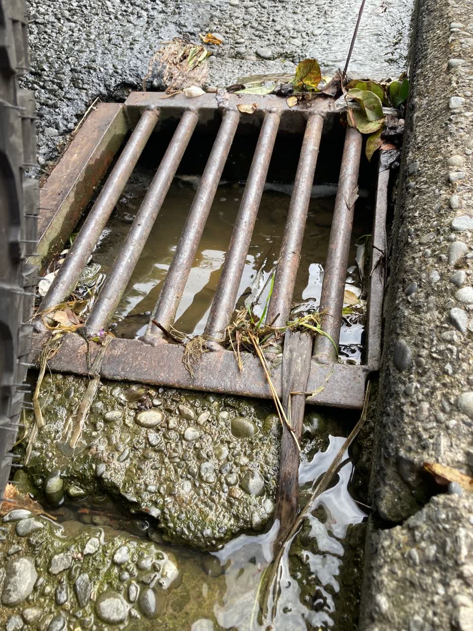 The photograph attached to this wastewater/stormwater report