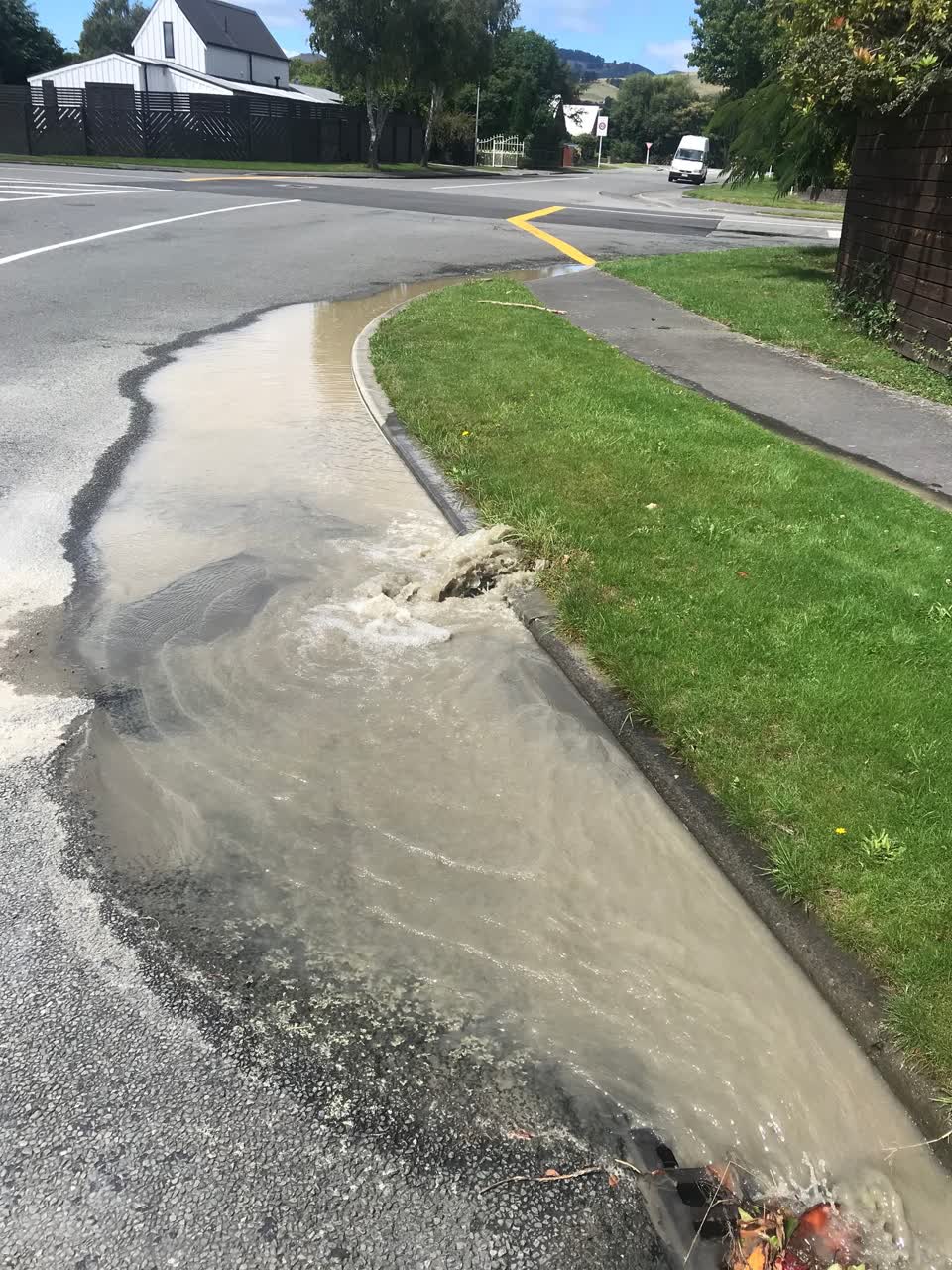 The photograph attached to this water leak report