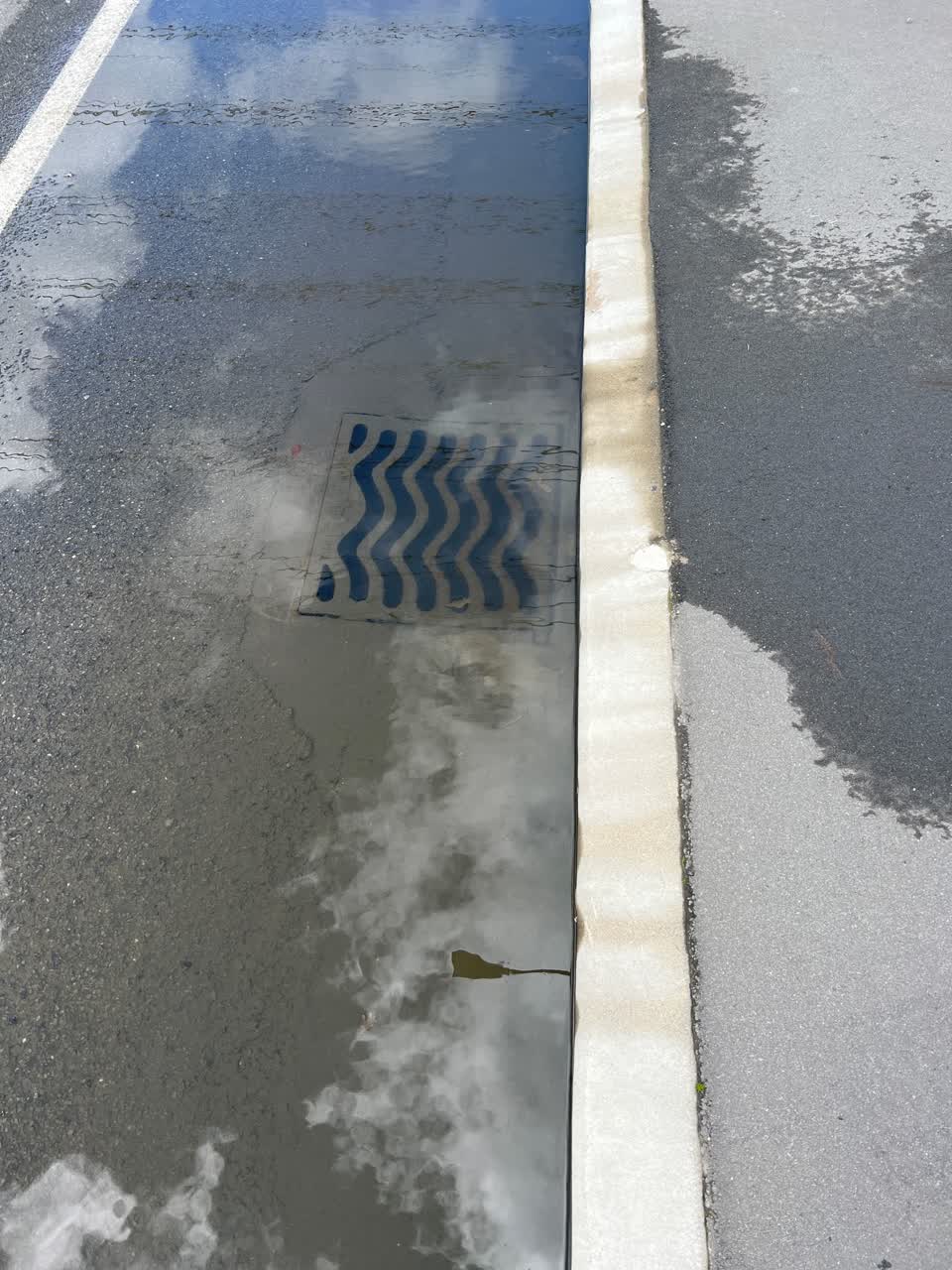 The photograph attached to this wastewater/stormwater report