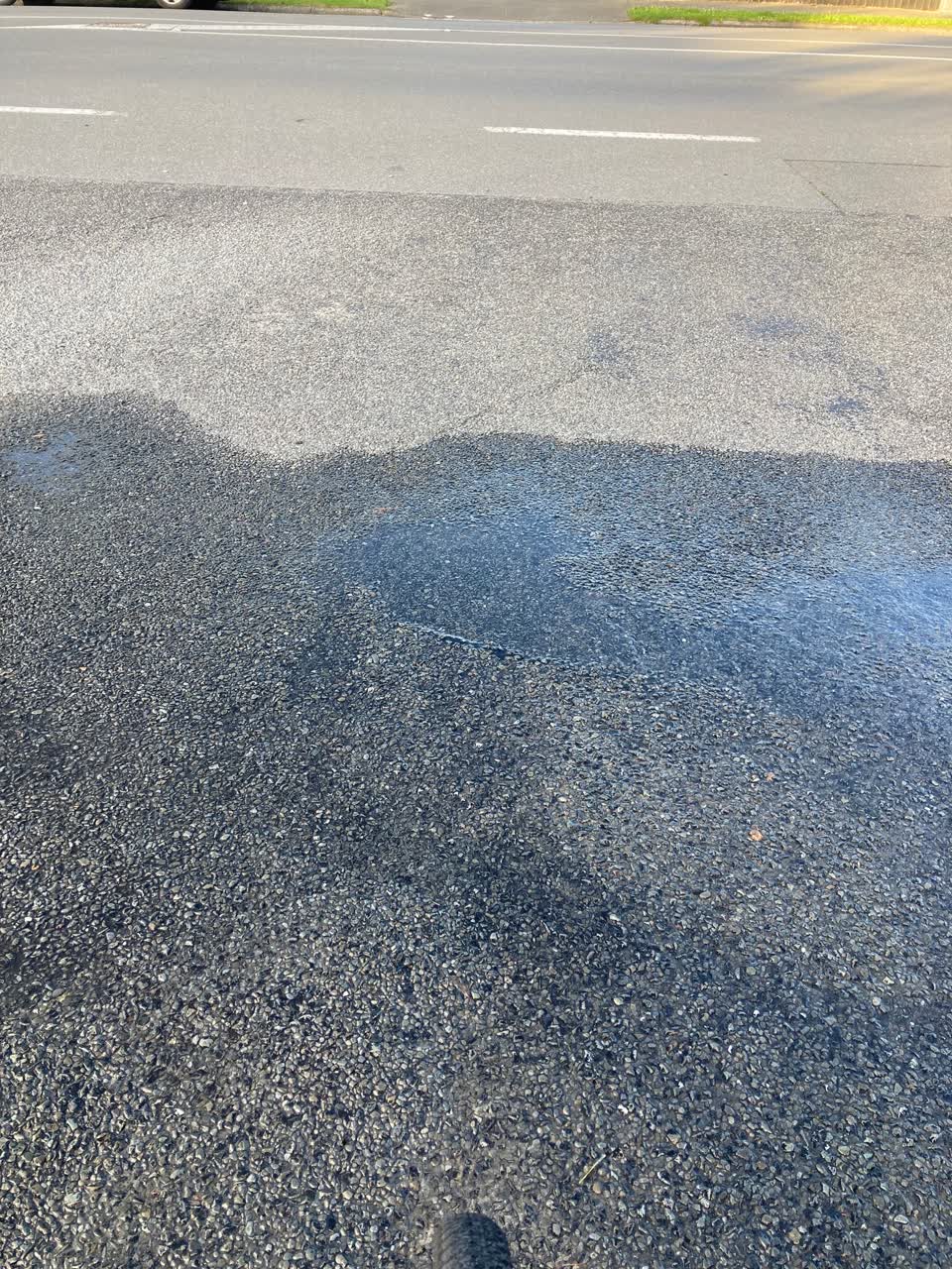 The photograph attached to this water leak report