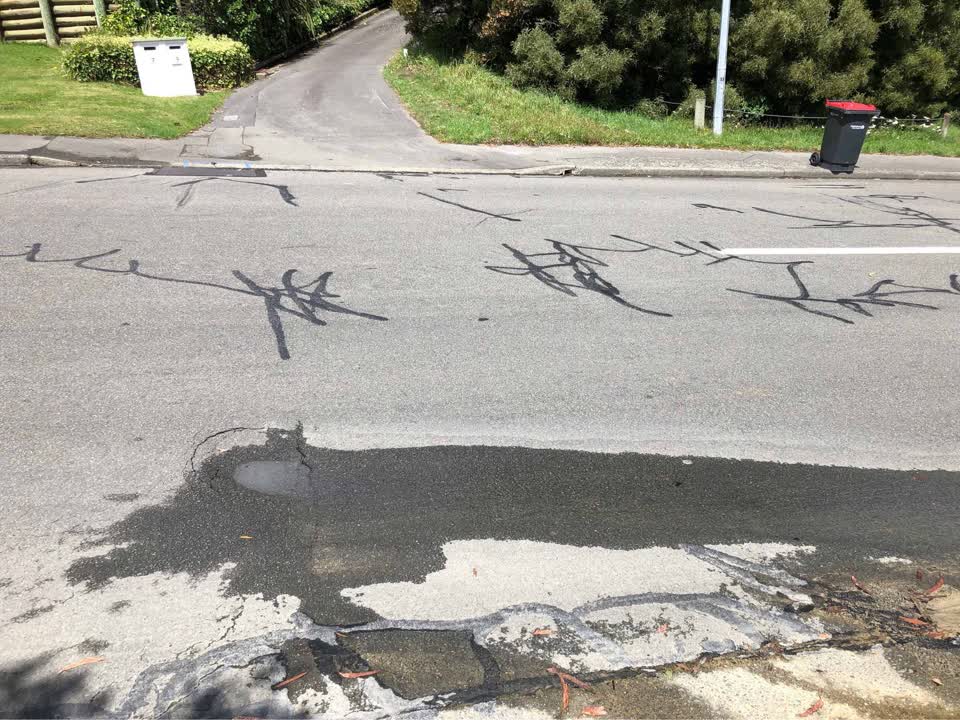The photograph attached to this water leak report