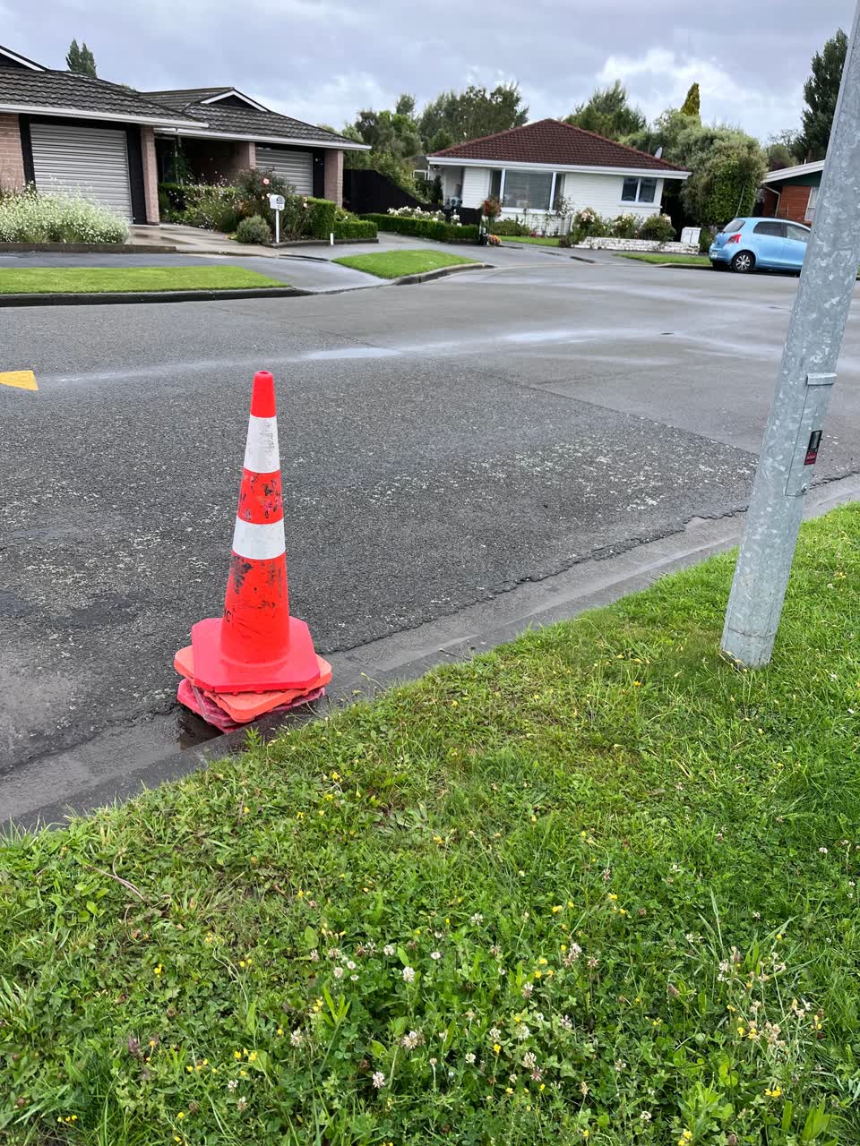 The photograph attached to this flooding report