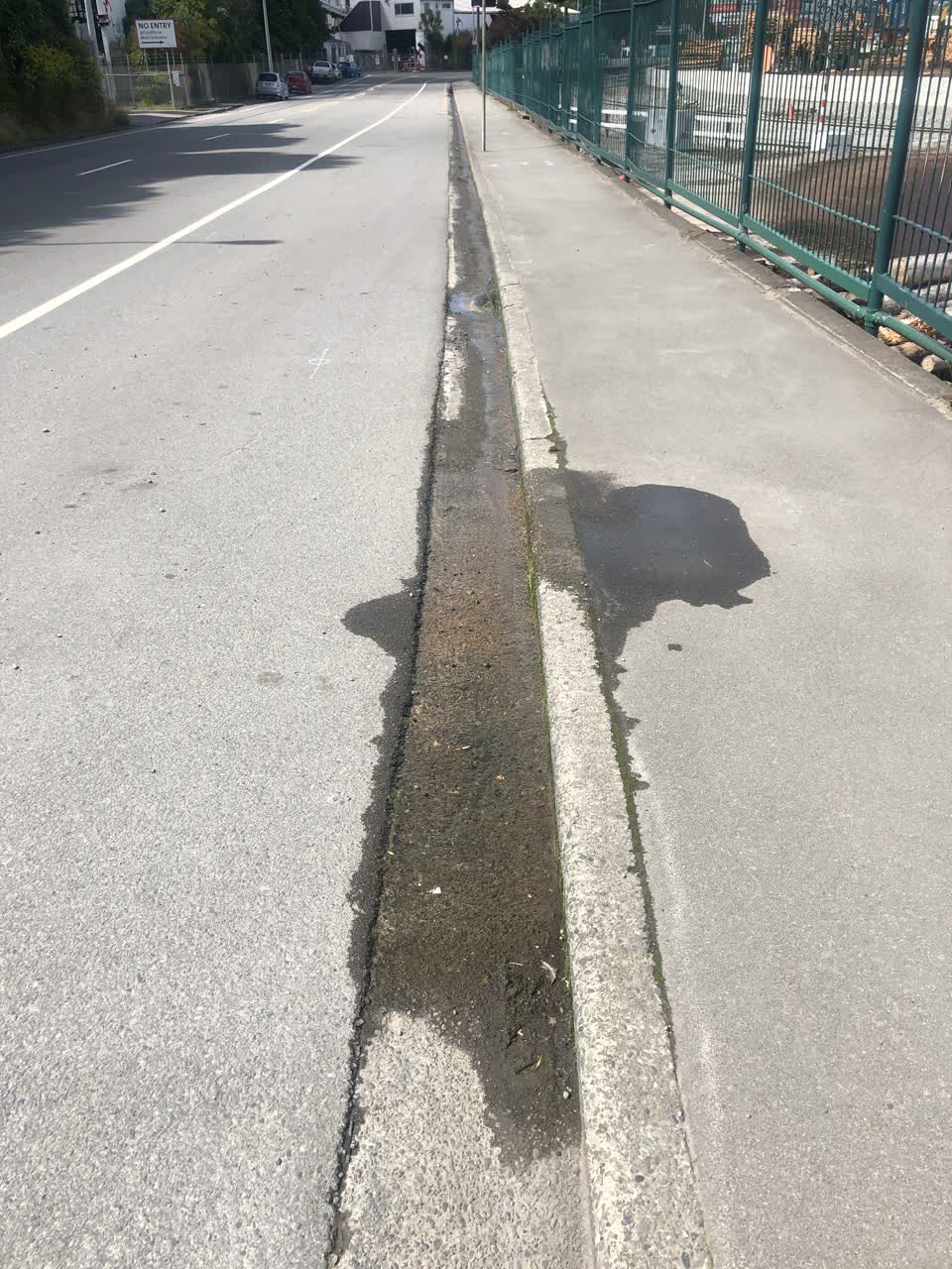 The photograph attached to this water leak report