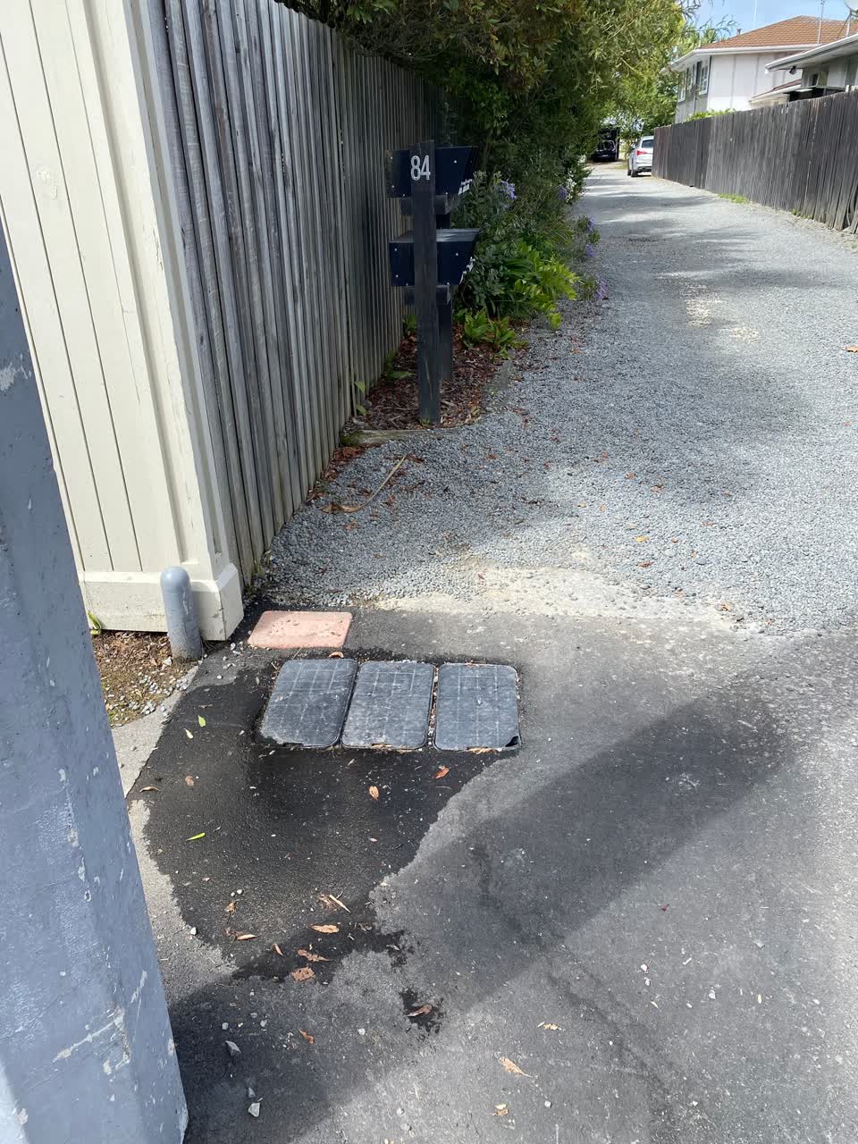 The photograph attached to this water leak report