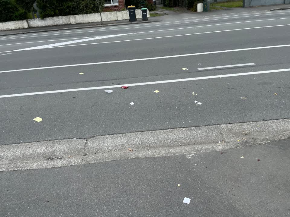 The photograph attached to this rubbish/recycling report