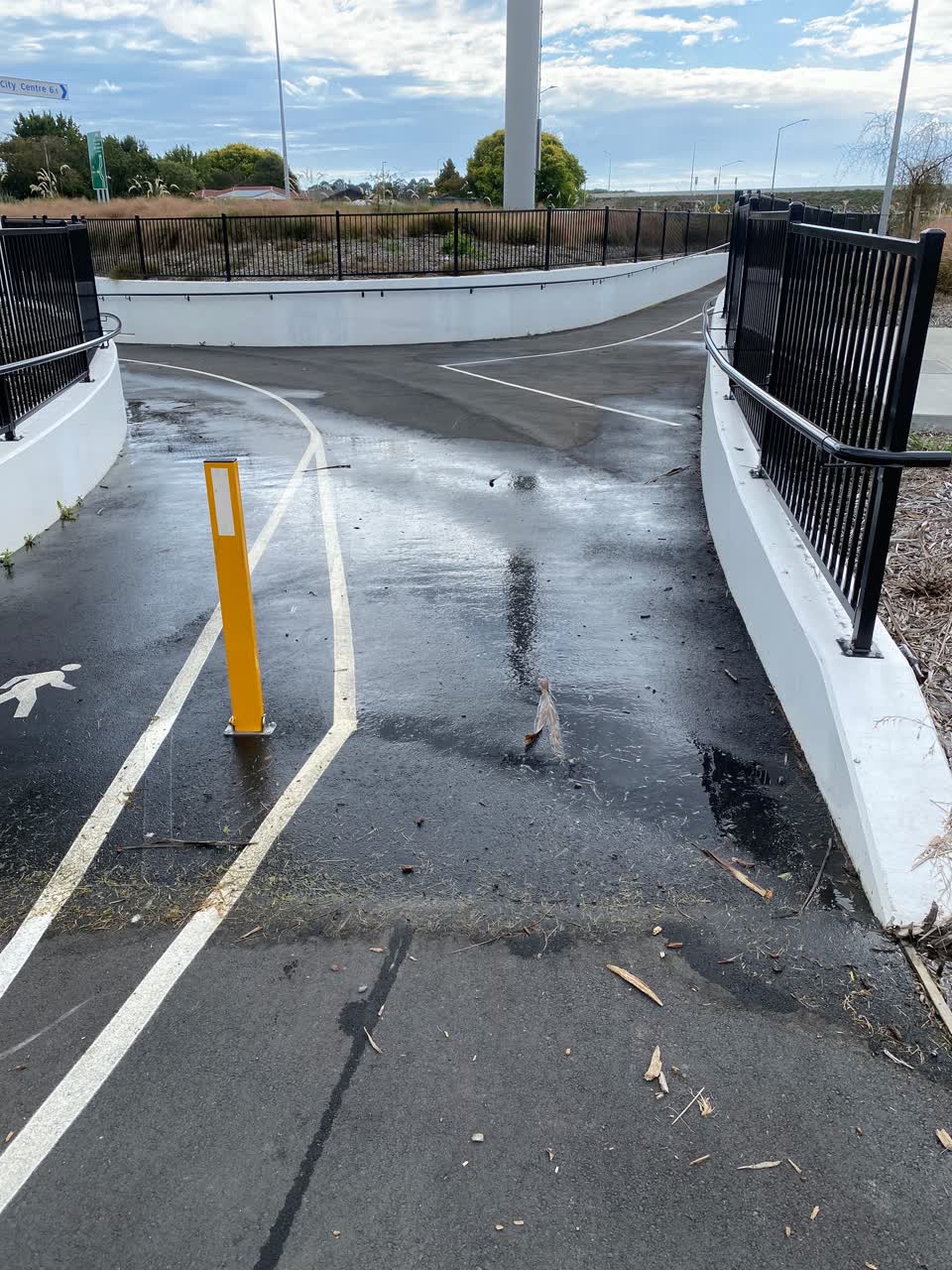 The photograph attached to this water leak report