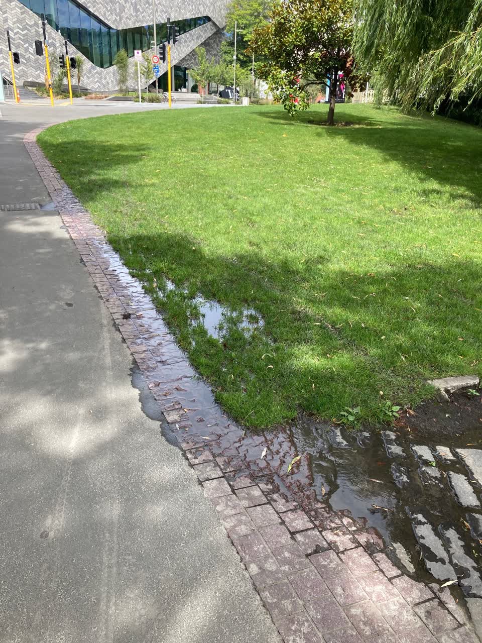 The photograph attached to this water leak report
