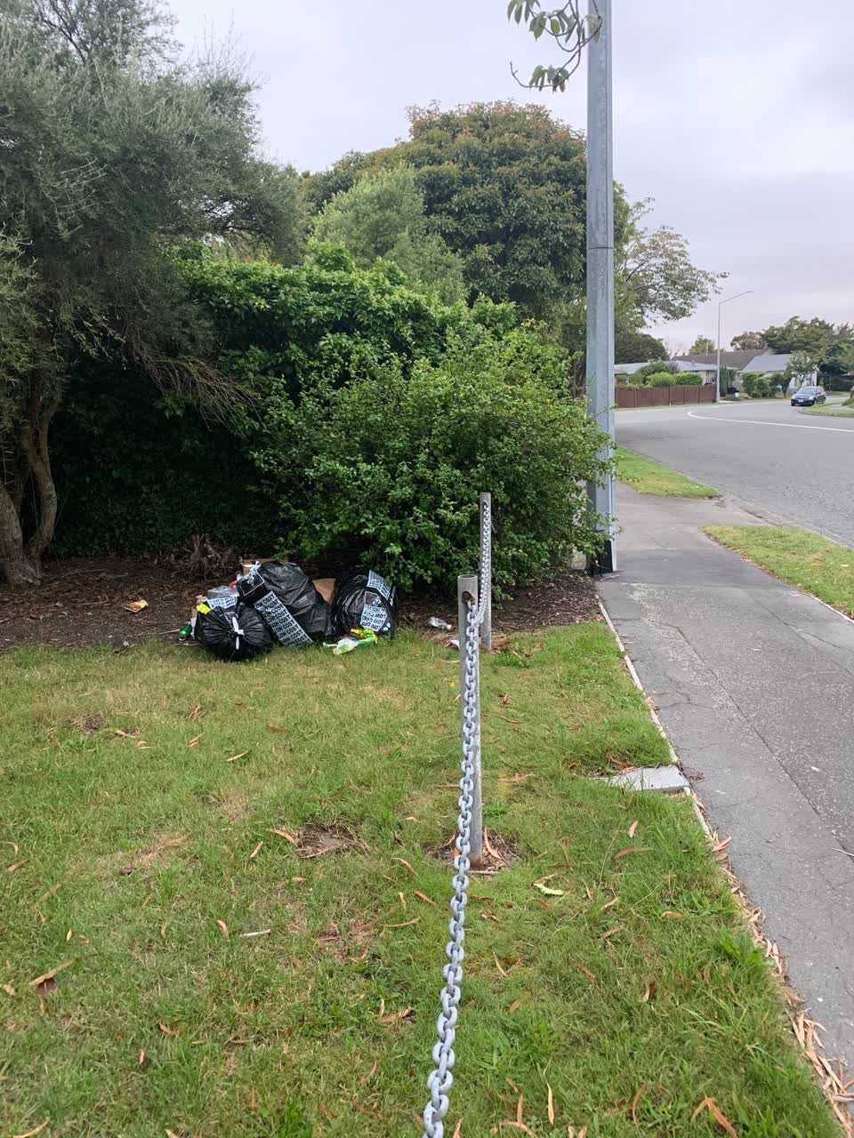 The photograph attached to this rubbish/recycling report