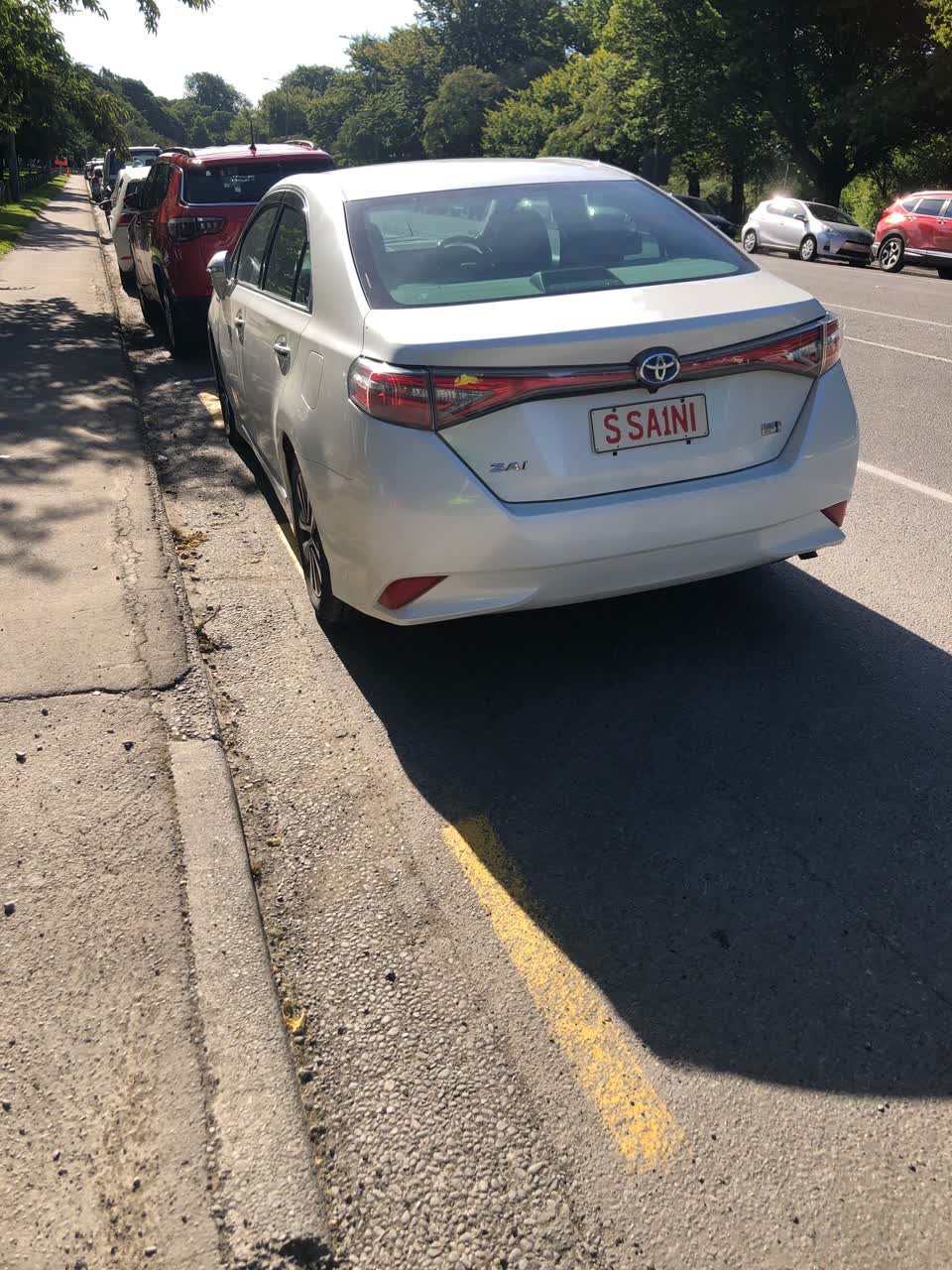 The photograph attached to this roading/streets report