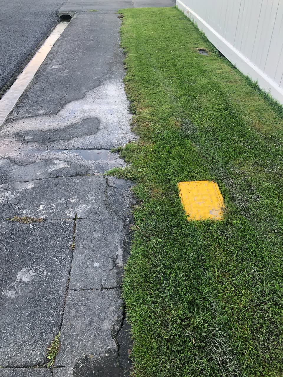 The photograph attached to this water leak report
