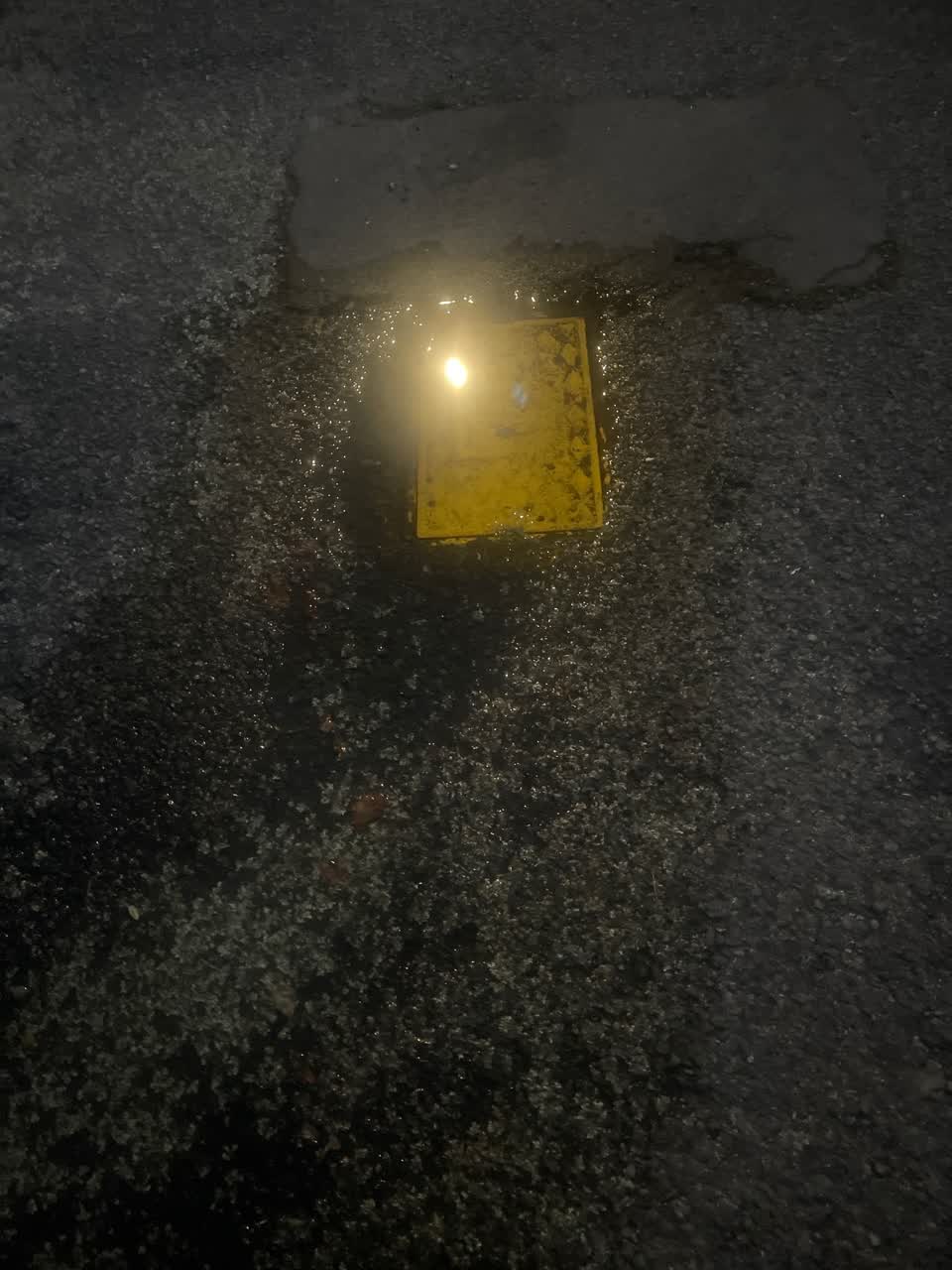 The photograph attached to this water leak report