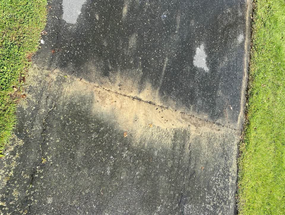 The photograph attached to this water leak report