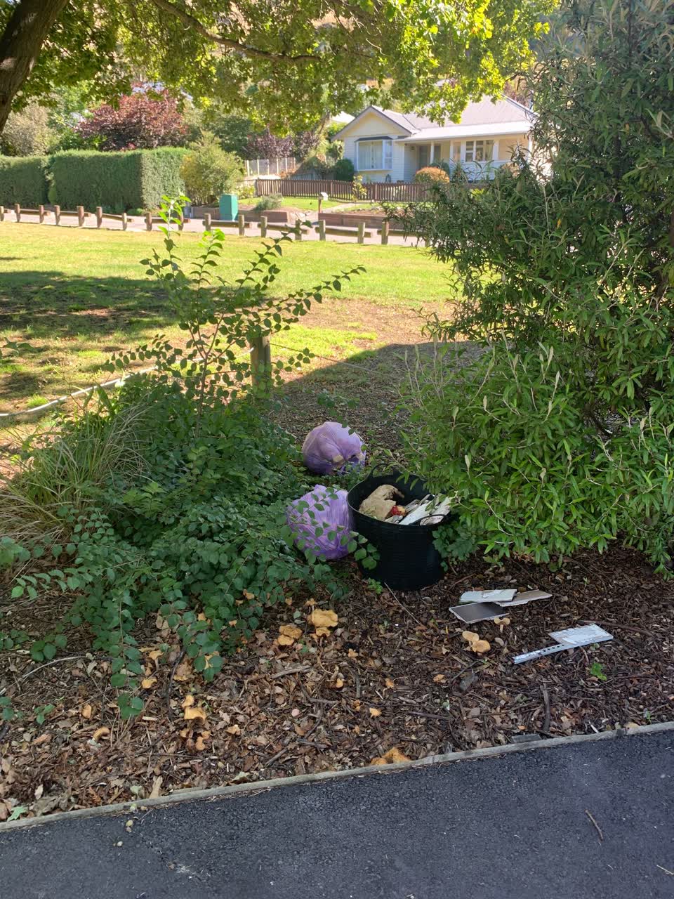 The photograph attached to this rubbish/recycling report