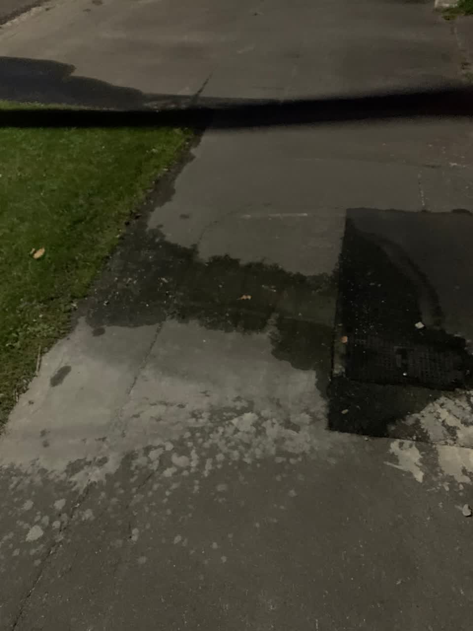 The photograph attached to this water leak report