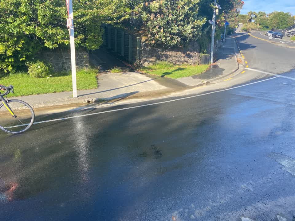 The photograph attached to this water leak report