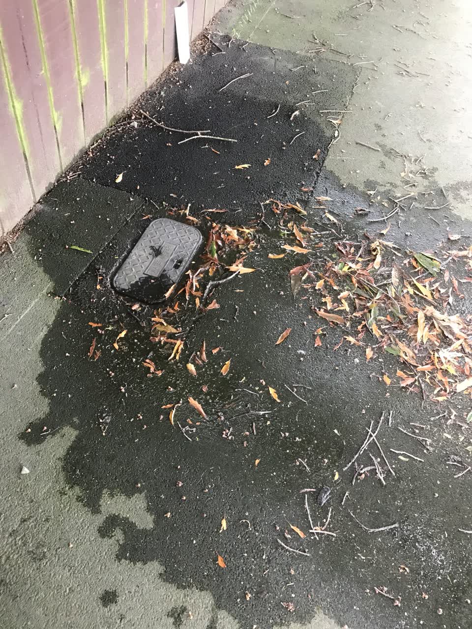 The photograph attached to this wastewater/stormwater report