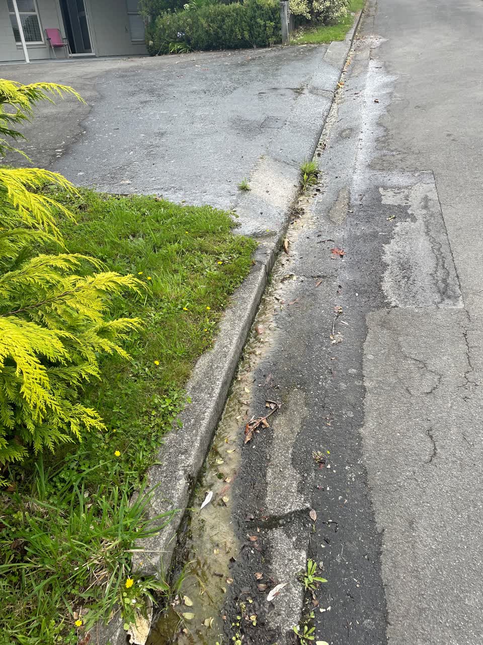 The photograph attached to this flooding report