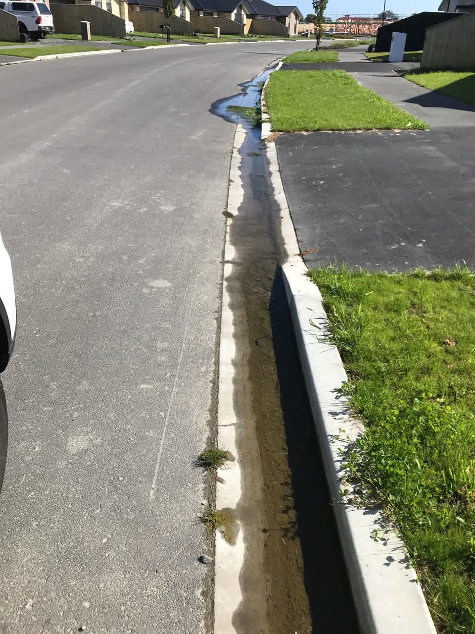 The photograph attached to this flooding report
