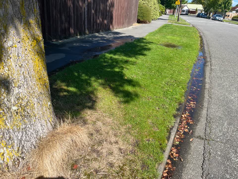 The photograph attached to this water leak report