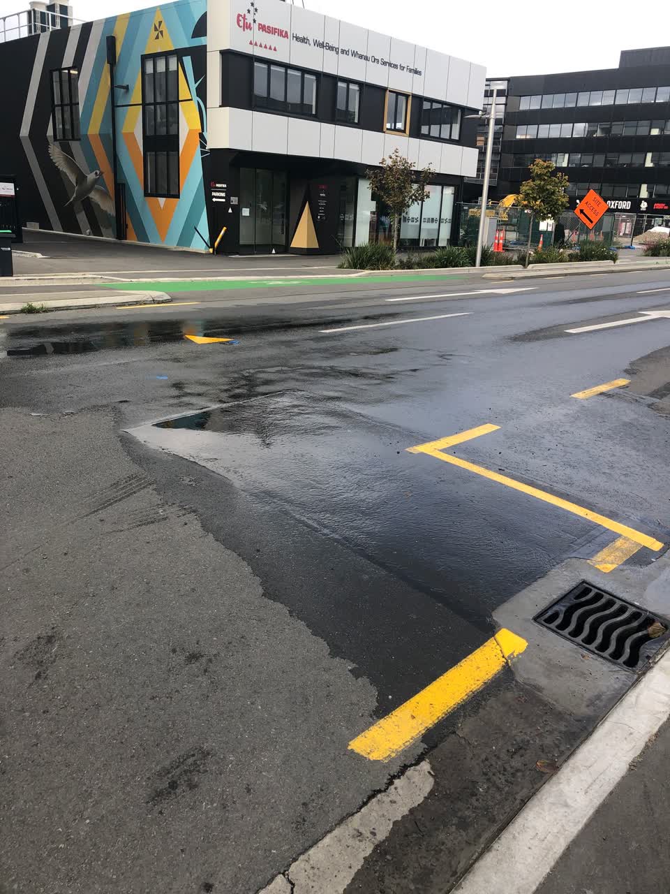 The photograph attached to this water leak report