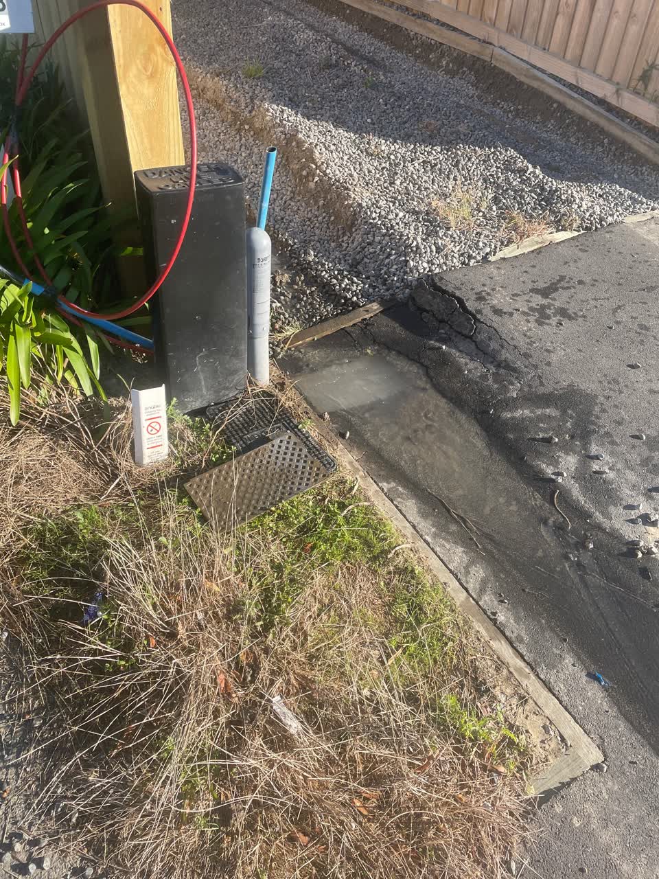 The photograph attached to this water leak report