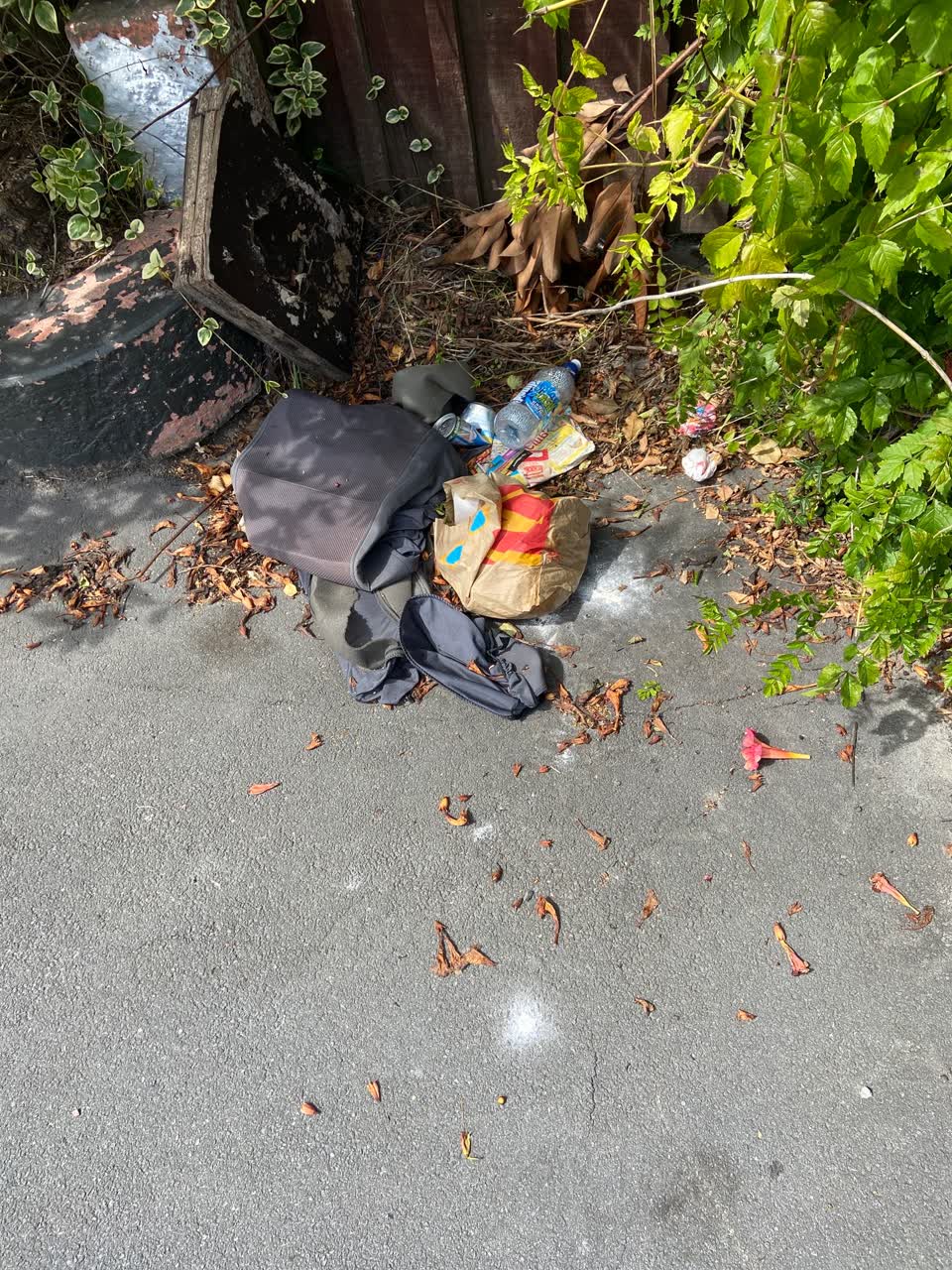 The photograph attached to this rubbish/recycling report