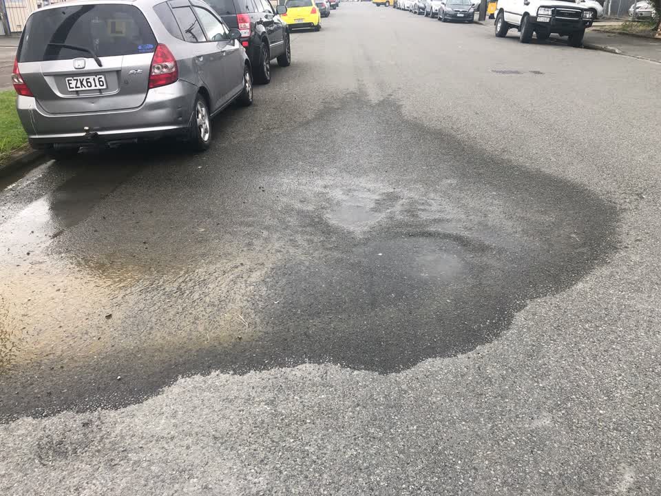 The photograph attached to this water leak report