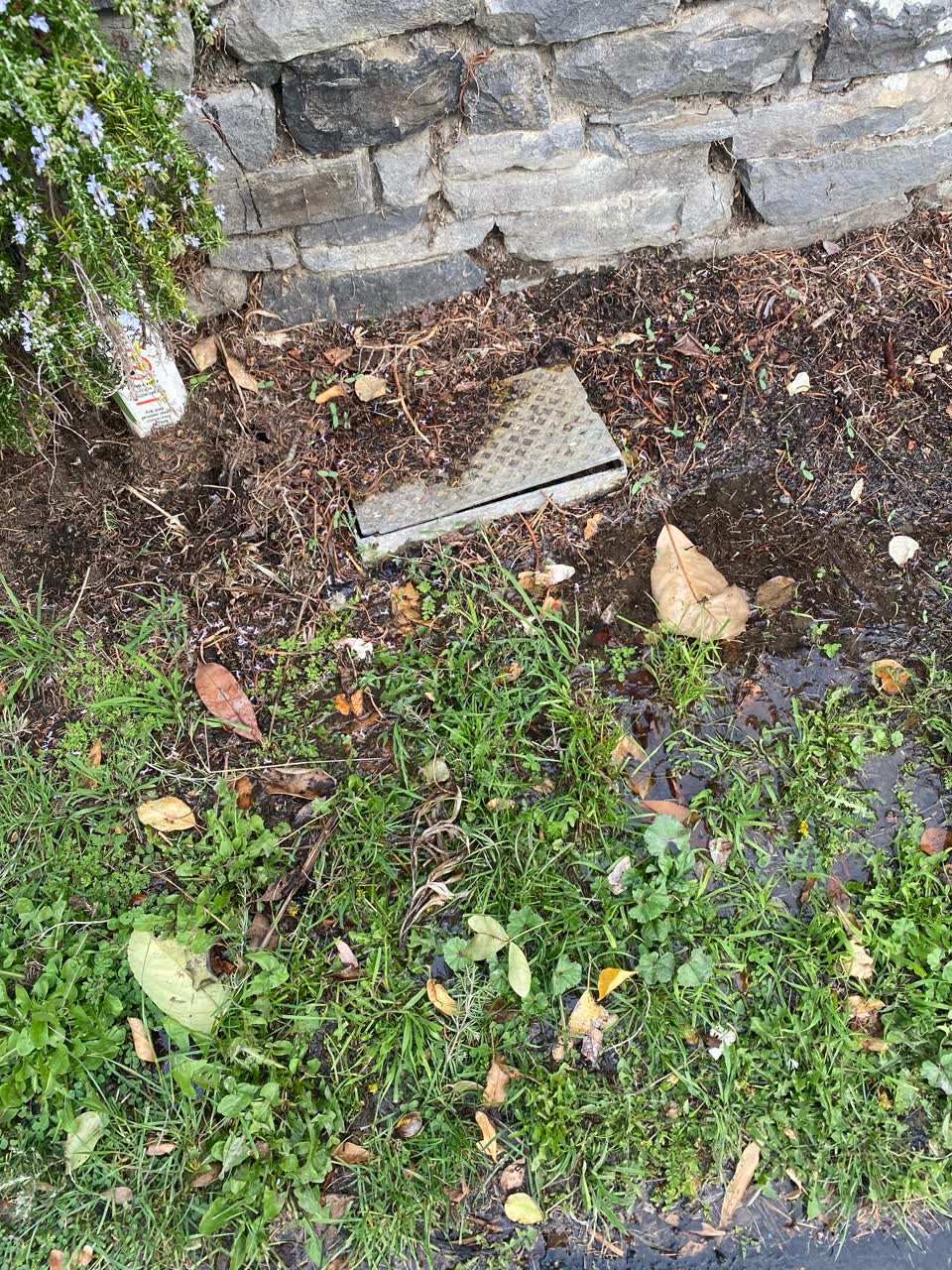 The photograph attached to this water leak report