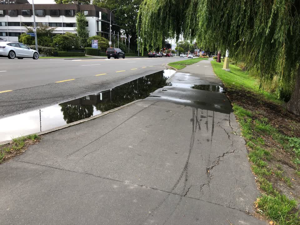 The photograph attached to this wastewater/stormwater report