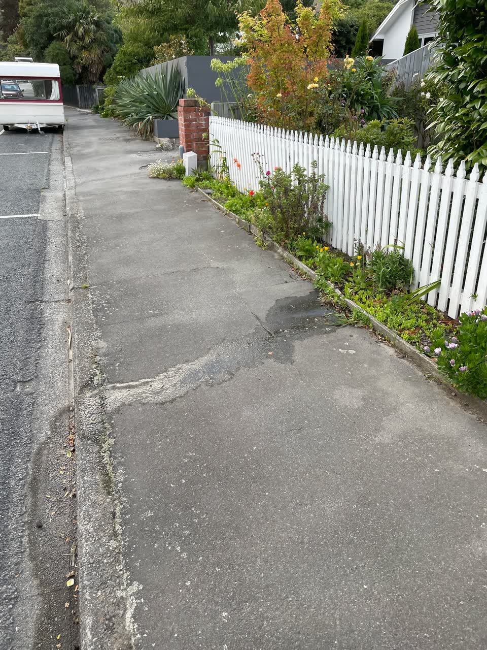 The photograph attached to this water leak report