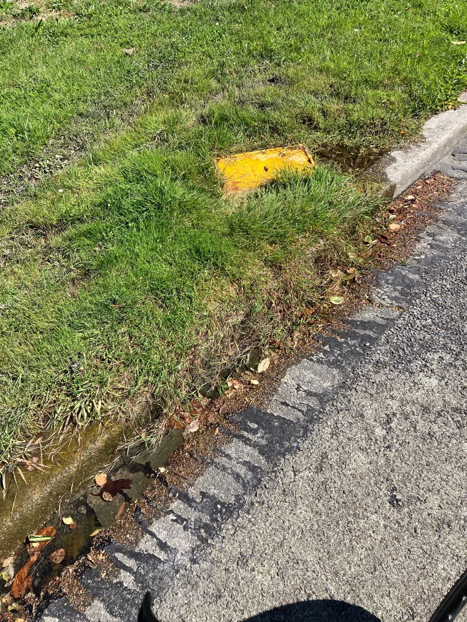 The photograph attached to this water leak report