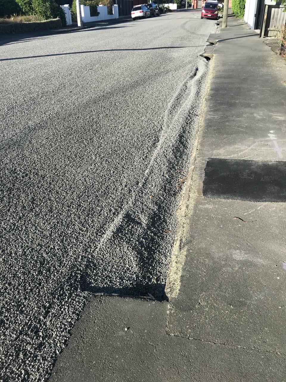 The photograph attached to this roading/streets report