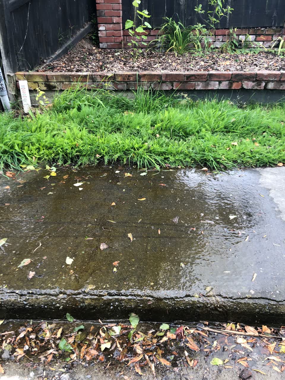 The photograph attached to this water leak report
