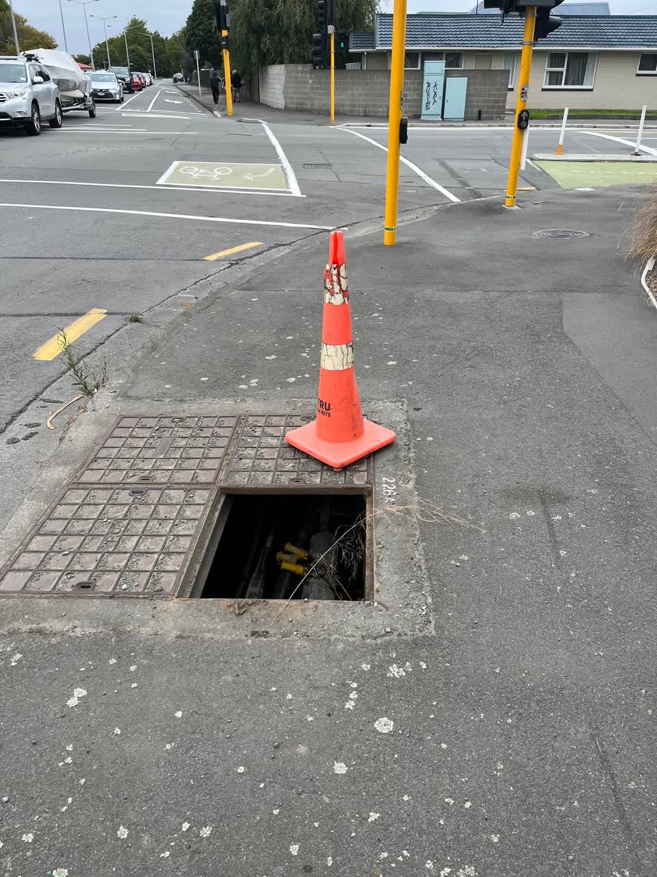 The photograph attached to this roading/streets report