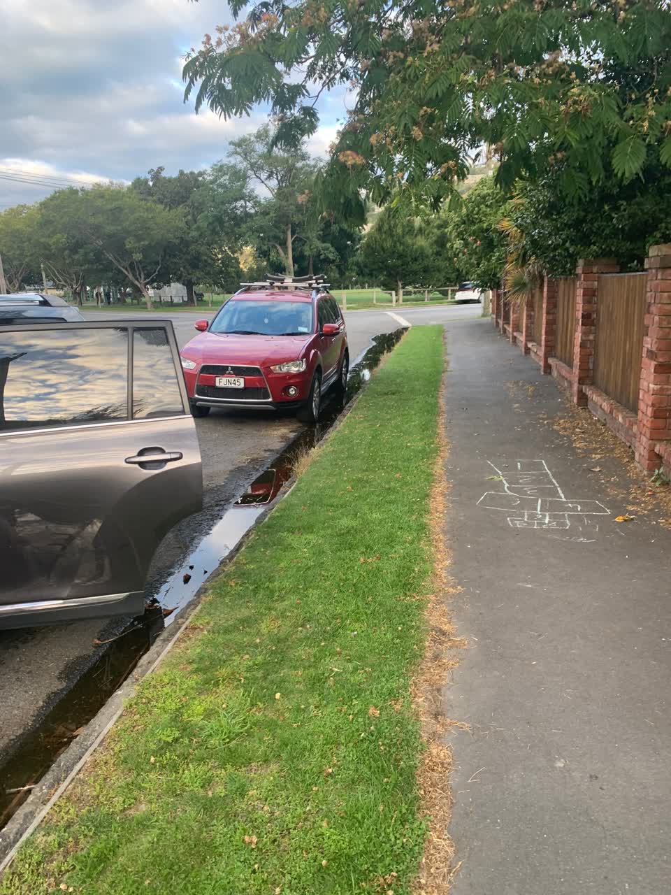 The photograph attached to this water leak report
