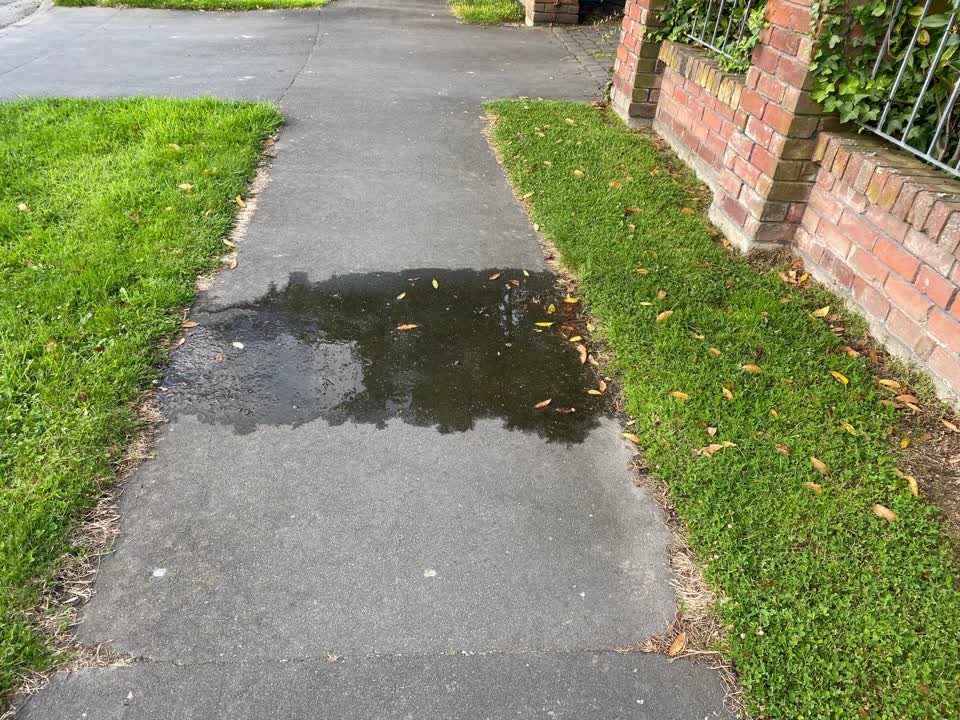 The photograph attached to this water leak report