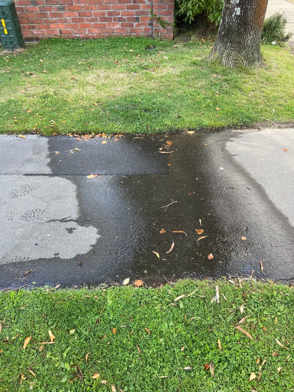 The photograph attached to this water leak report