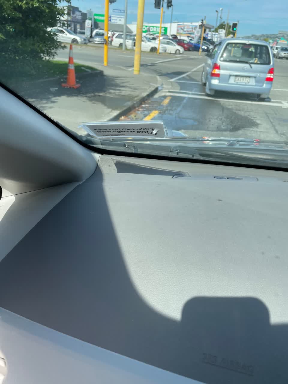 The photograph attached to this water leak report