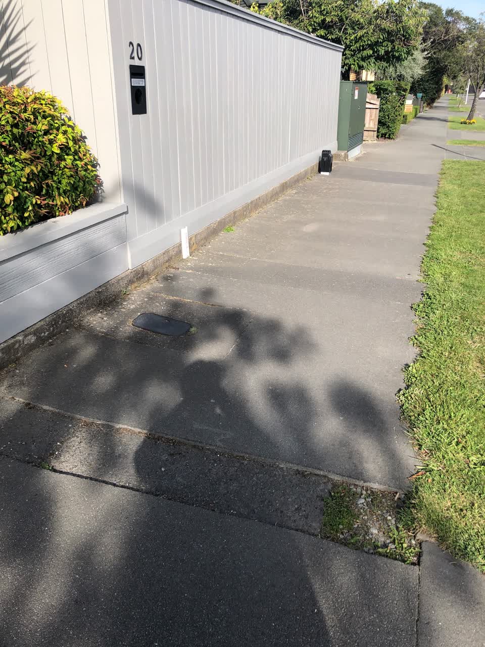 The photograph attached to this roading/streets report