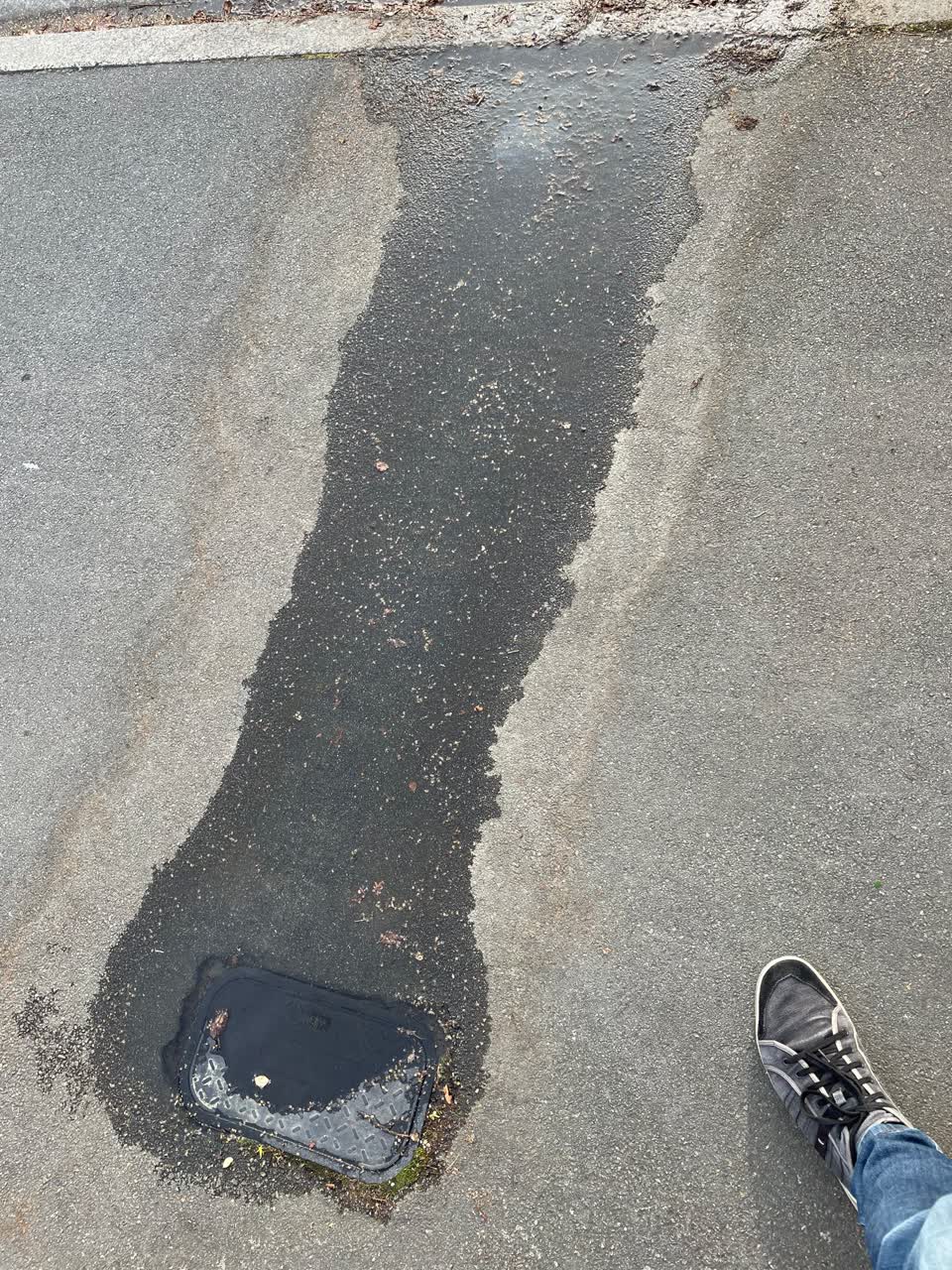 The photograph attached to this water leak report