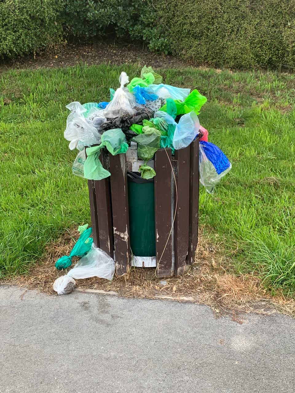 The photograph attached to this rubbish/recycling report