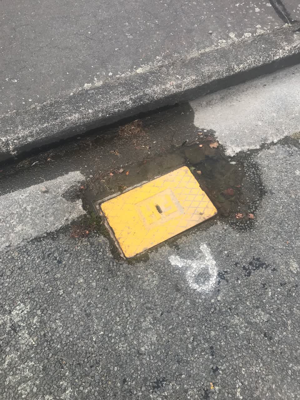 The photograph attached to this water leak report