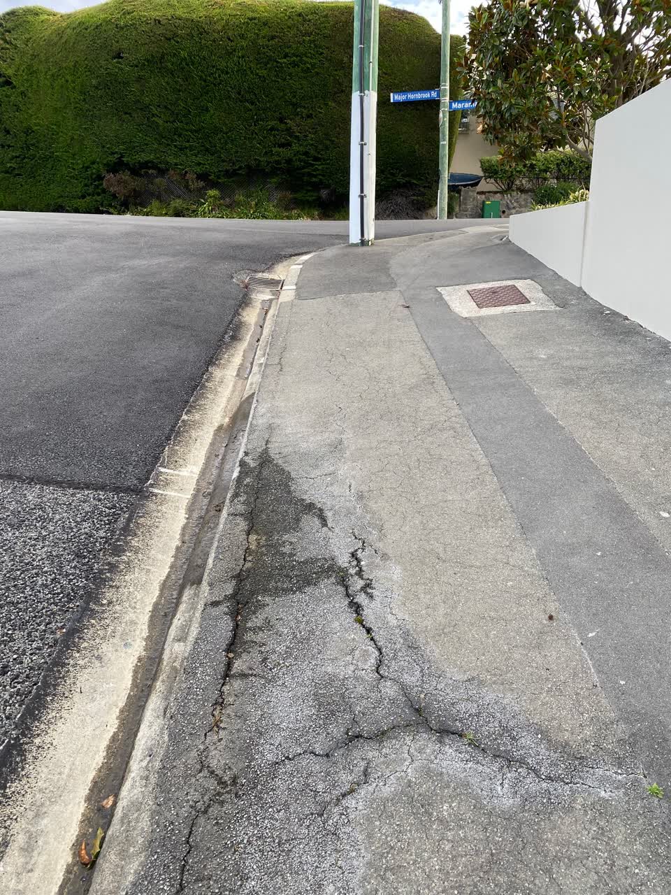 The photograph attached to this water leak report
