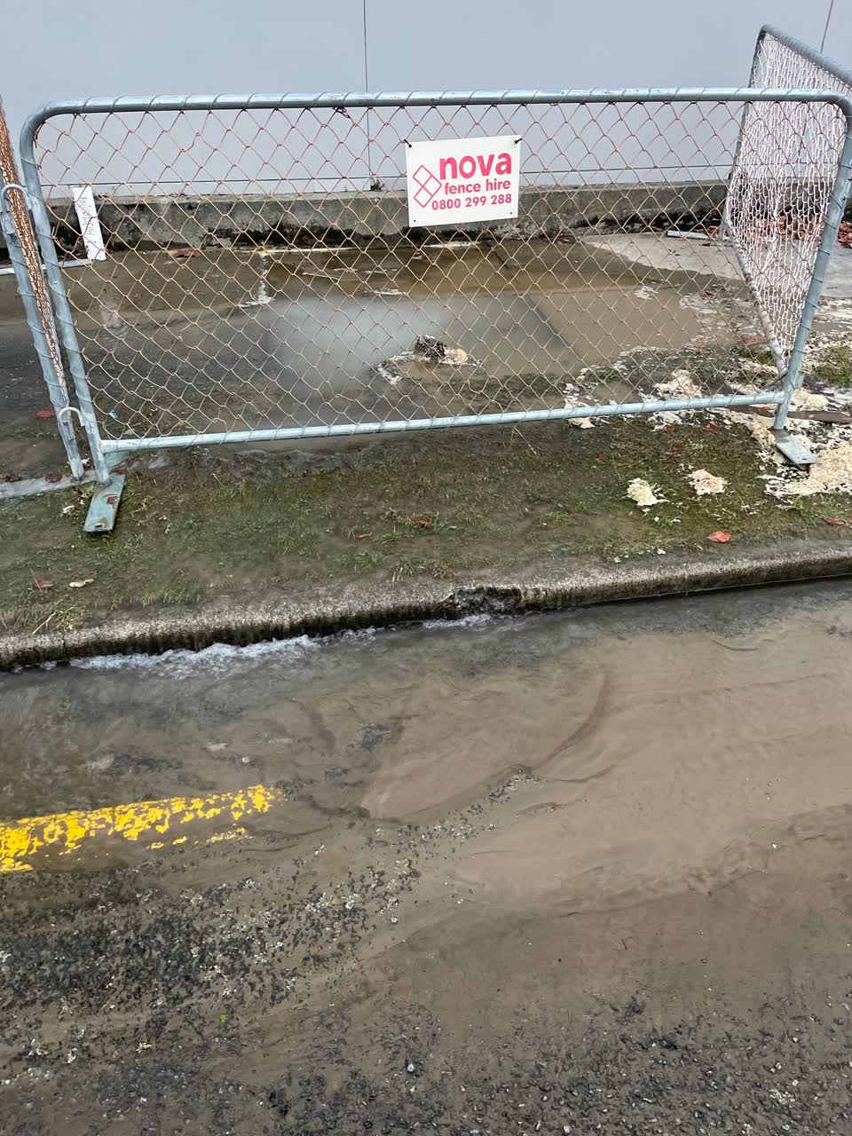 The photograph attached to this water leak report